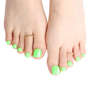 Senboma Custom Press-On Zehennägel in Bulk: Fluoreszierendes Grün